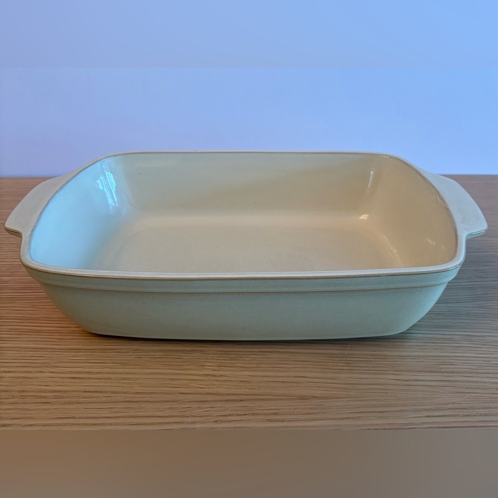 Denby England Caramel Rectangular Roasting Baking Casserole Serving Dish